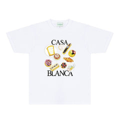 Casablanca T Shirts Street High-quality pure cotton