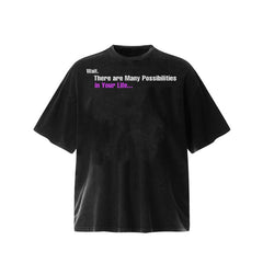 Unisex Vintage T ShirtS WHY NOT Limited Edition ¨C Available in Black and White. Features heavyweight, washed-and-distressed, high-GSM fabric. High-street short-sleeve tee with an American West Coast street-style aesthetic¡ªblending graffiti and hip-h