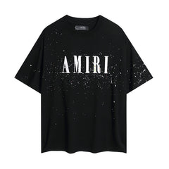 Amiri T Shirts Polka dots and ink splashes