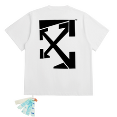 OFF WHITE T SHITRS High-quality 100% pure cotton streetwear