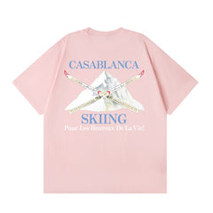 Casablanca T SHIRTS High-quality pure cotton streetwear