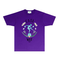 Casablanca T Shirts Street High-quality pure cotton