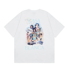 Casablanca T SHIRTS High-quality pure cotton streetwear