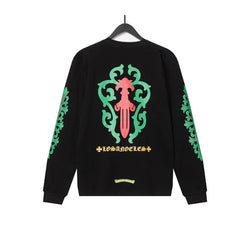 CHH Heart Long Sleeve Shirt Unisex Fashion Loose Long Sleeve Shirt