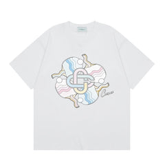 Casablanca T SHIRTS High-quality pure cotton streetwear