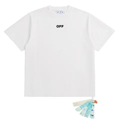 OFF WHITE T SHITRS High-quality 100% pure cotton streetwear