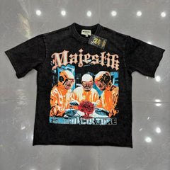 MAJESTIK T Shirts Loose fit 100% cotton