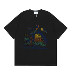 Casablanca T SHIRTS High-quality pure cotton streetwear