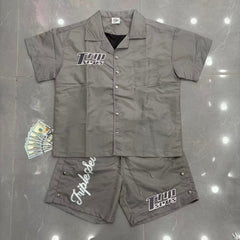 TRIPLE SEVENS T Shirts embroidery shorts set
