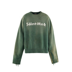 Saint Michael Printed Cotton Sweatshirt