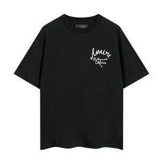 Amiri T Shirts Red text