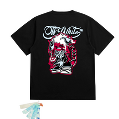 OFF WHITE T SHITRS High-quality 100% pure cotton streetwear