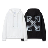 OW Phantom Arrow Pattern Pullover Hooded Sweater