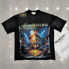 MAJESTIK T Shirts Loose fit 100% cotton