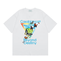 Casablanca T SHIRTS High-quality pure cotton streetwear