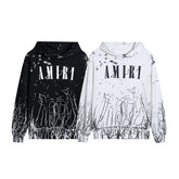 Amiri Hoodie Linear cracking