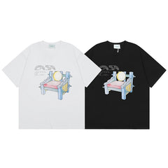 Casablanca T SHIRTS High-quality pure cotton streetwear