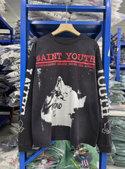 Saint Michael long sleeve shirts Premium-quality pure cotton streetwear for autumn