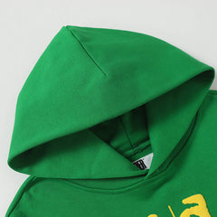 Sp5der Hoodie Cobweb Puff Print Pure Cotton