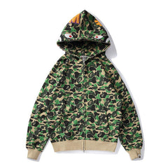 Bathing Ape Bape Hoodie Spring and Autumn Zipper Hoodie Sweater