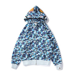 Bathing Ape Bape Hoodie Spring and Autumn Zipper Hoodie Sweater