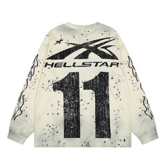 HS Long Sleeve Shirts Hip-hop loose oversize