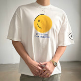 Unisex Vintage T Shirts Saint x Hiroshi Fujiwara IT'S A START Limited Collaboration ¡ª Authentic-spec 320g heavyweight fabric (retaining weight after washing); vintage single-stitch and blind-stitch construction; garment-dyed with enzyme-abrasion wa