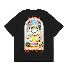 Casablanca T SHIRTS High-quality pure cotton streetwear