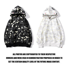 Bathing Ape Bape Hoodie Men's and Women's Luminous Spot Camouflage Sweater