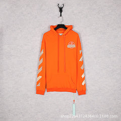 Off White hoodie Classic Arrow Strip Sleeve Hooded