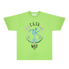 Casablanca T Shirts Street High-quality pure cotton