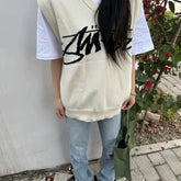 Stussy Sweater High-quality knitwear for autumn winter stripe