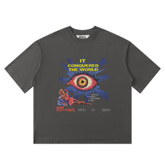 HOUSE OF ERRORS T Shirts High-quality pure cotton "Big Eye" high-street apparel 240g Double-Yarn Cotton