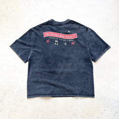 Unisex Vintage T Shirts Saint ¡Á Red Hot Chili Peppers Collaboration: Heavyweight 280g pure cotton fabric (post-wash weight), featuring vintage single-stitch and heaven-and-earth (blind stitch) construction, finished with a heavy enzyme-milled wash.