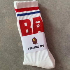 Bathing Ape Bape Socks ape head socks men and women medium tube towel bottom outdoor actual combat elite training sports basketball socks