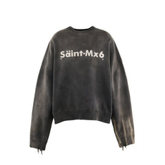 Saint Michael Printed Cotton Sweatshirt