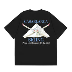 Casablanca T SHIRTS High-quality pure cotton streetwear