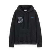 Off White hoodie pocket letter portrait pattern pullover