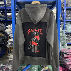 Saint Michael hoodie with printed design - fashionable