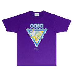 Casablanca T Shirts Street High-quality pure cotton