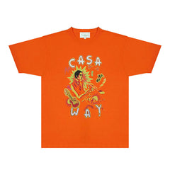 Casablanca T Shirts Street High-quality pure cotton