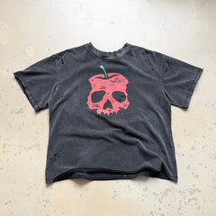 Unisex Vintage T Shirts CHOOOSELF 26SS I Am A Dangerous Temptation Limited Edition ¨C Heavyweight, Washed, Distressed Streetwear T-Shirt (Boxy/Cropped Punk Style)