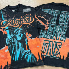 Godspeed T Shirts statue of Liberty 100% pure cotton 260g fabric