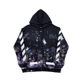Off White hoodie Fireworks Arrow Pattern Pullover Hood