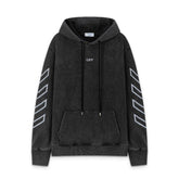 OW oil painting portrait pattern pullover hooded sweater