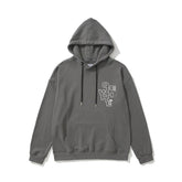 OW Letter Arrow Pattern Pullover Hooded Sweatshirt