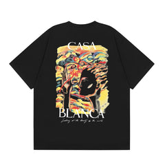 Casablanca T SHIRTS High-quality pure cotton streetwear