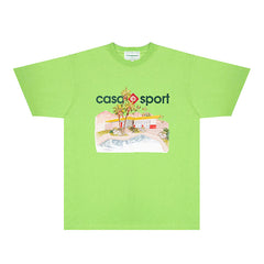 Casablanca T Shirts Street High-quality pure cotton