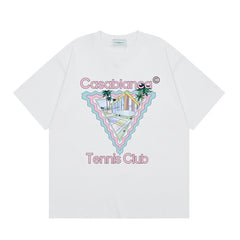 Casablanca T SHIRTS High-quality pure cotton streetwear