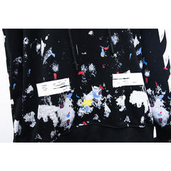 Off White hoodie Fireworks Ink Graffiti Hooded